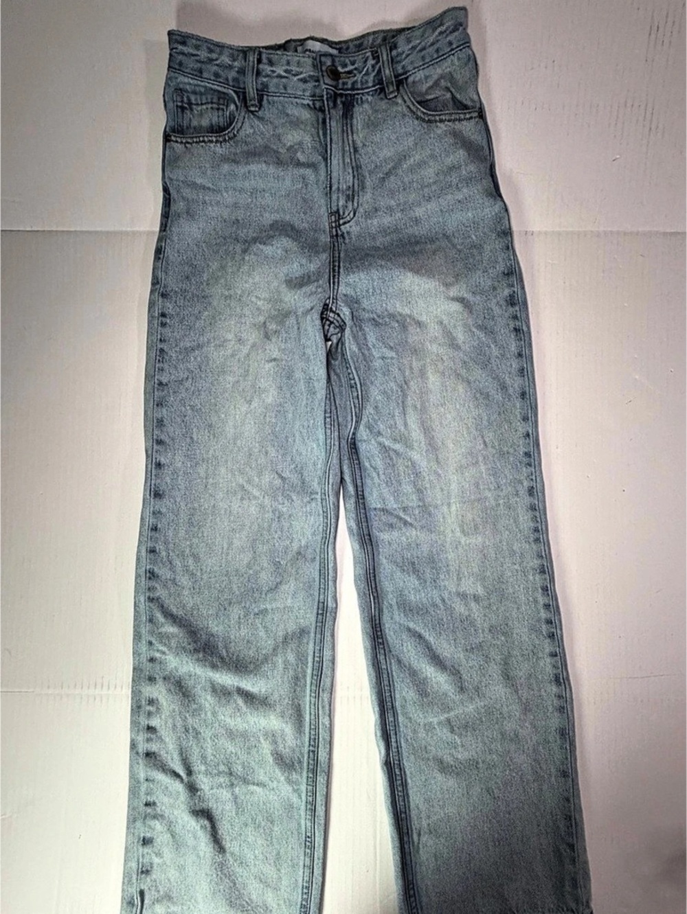 Urban Revivo Straight Leg Jeans Blue